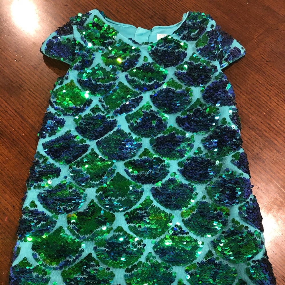 Disney Ariel Mermaid Sequin Girls 3T Dress